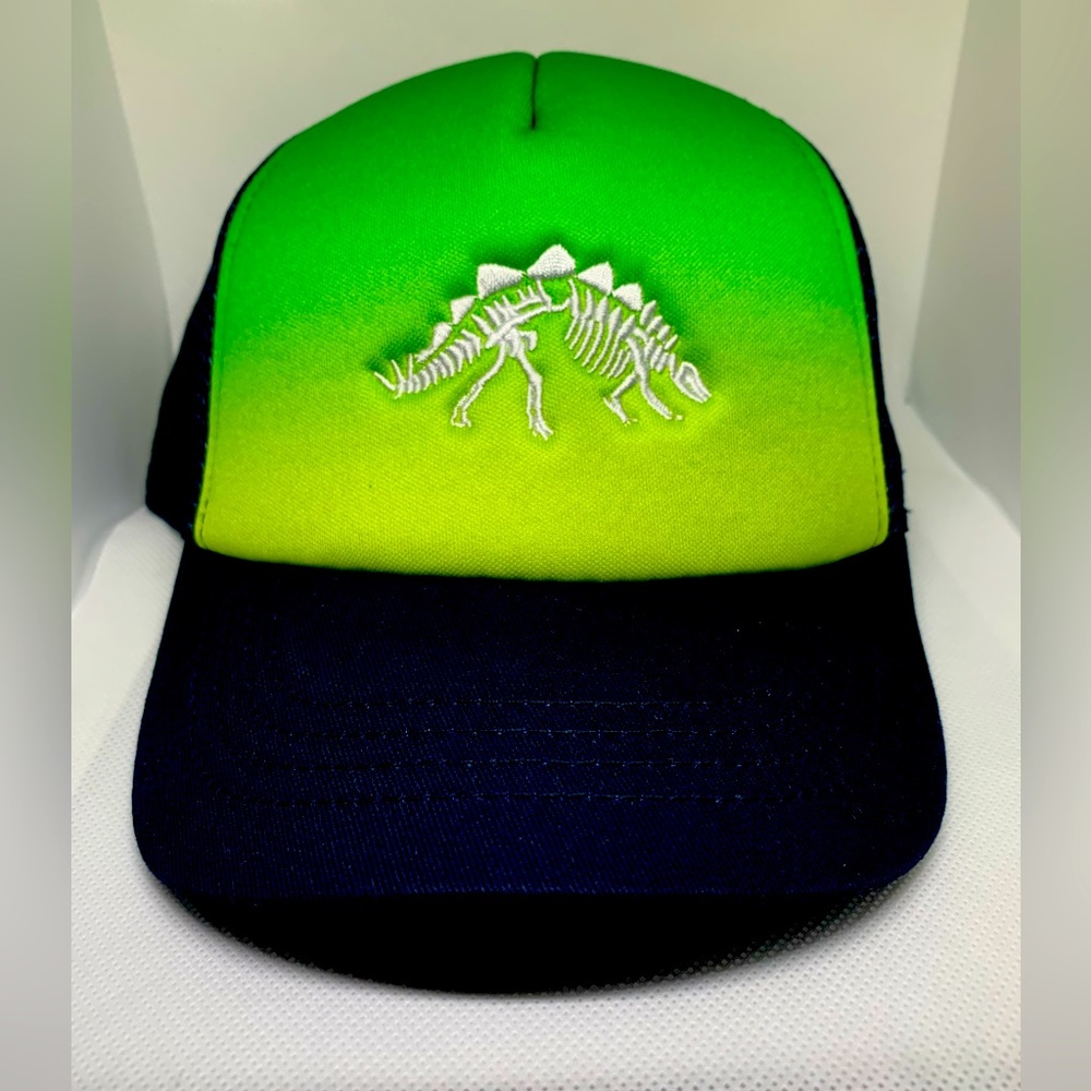 Snap back trucker cap hat retro style Dino 🦖 bones NWT adult adjustable